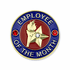 1-1/8 Inch October Employee of the Month Enameled Lapel Pin