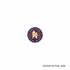 1-1/8 Inch October Employee of the Month Enameled Lapel Pin