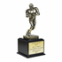 13 Inch Electroplated Brass Football Figure Trophy 