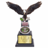 14 Inch Hand Painted "Years Of Service" U.S. Army Eagle with Army Shield Emblem on a Black Wood Base