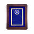 9-1/2 x 11-1/2 Genuine Walnut Blue Velour Border Shadowbox Plaque With 2 Inch U.S. Air Force Medallion Insert