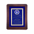 9-1/2 x 11-1/2 Genuine Walnut Blue Velour Border Shadowbox Plaque With 2 Inch U.S. Air Force Medallion Insert