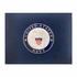 9 x 11-3/4 Inch Blue Certificate Holder With 4 Inch United States Navy Insignia Medallion